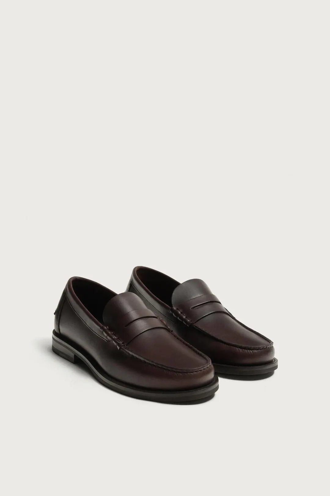 Кожаные пенни-лоферы, Zara
