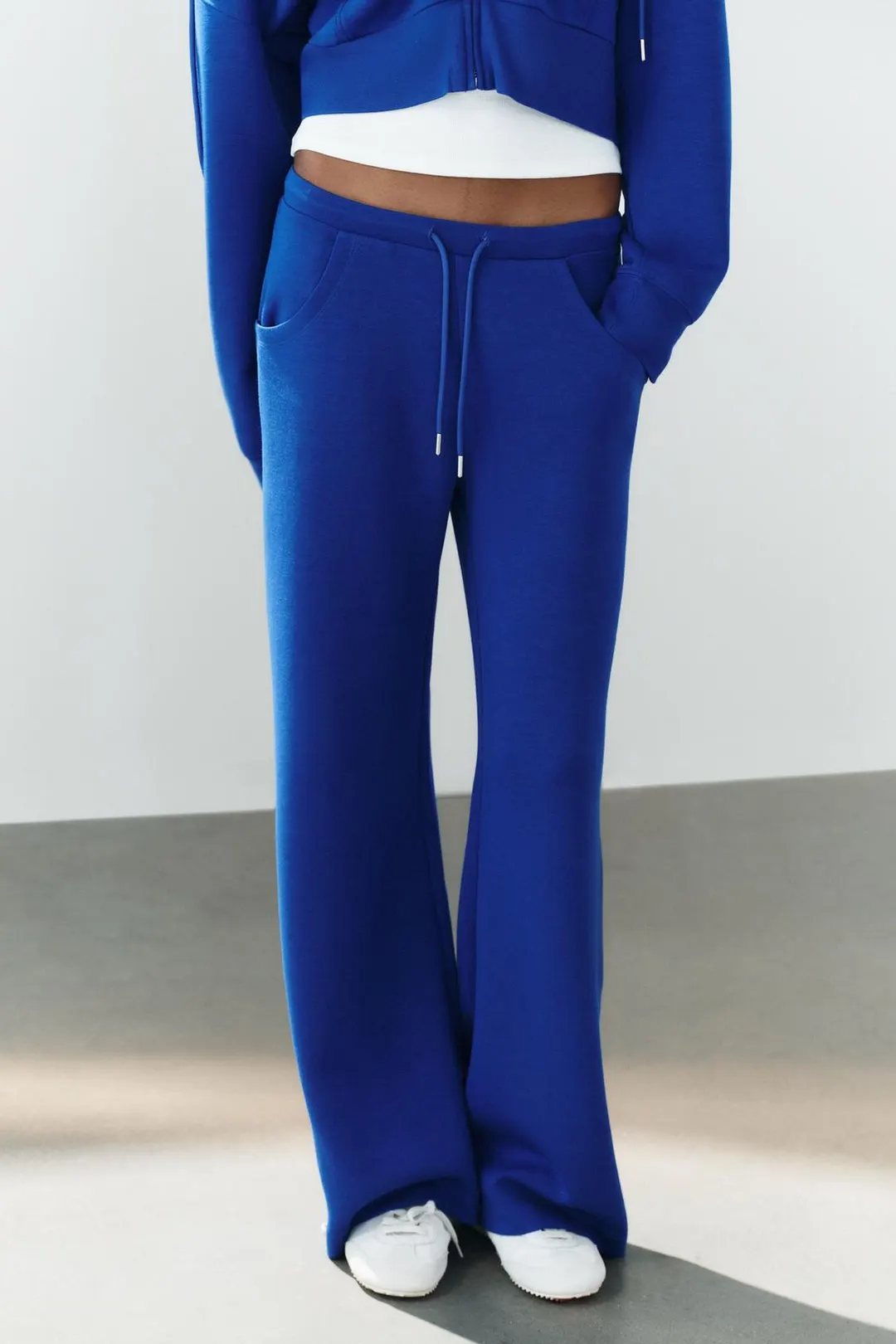 Расклешенные брюки из интерлока, Zara
