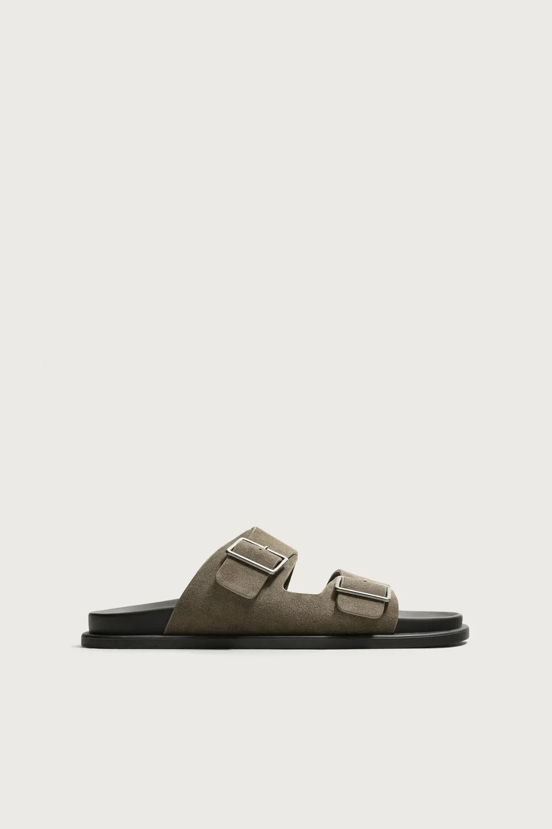 Кожаные сандалии с двумя ремешками, Zara