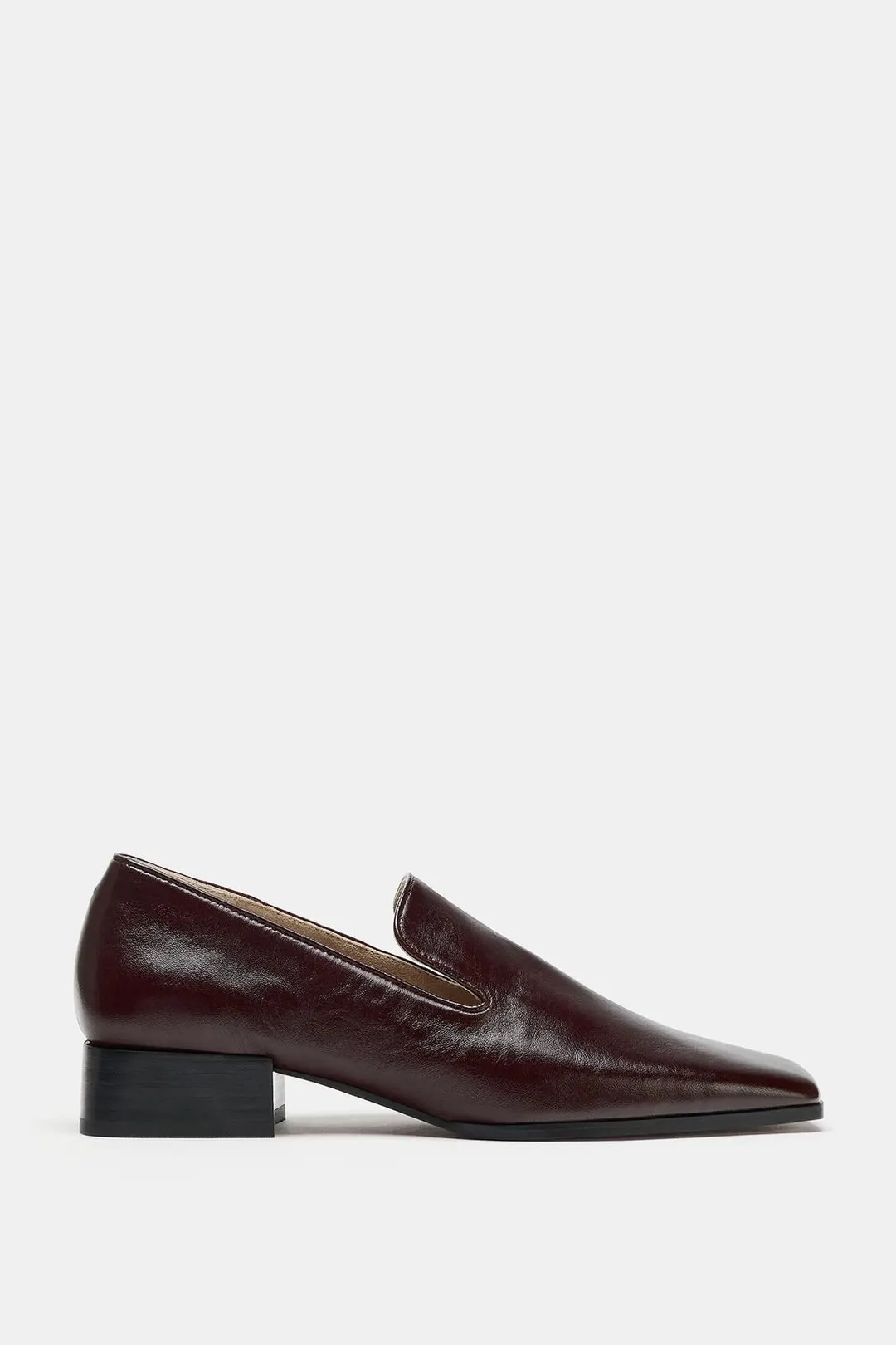 Лоферы из кожи на каблуке Limited Edition, Zara