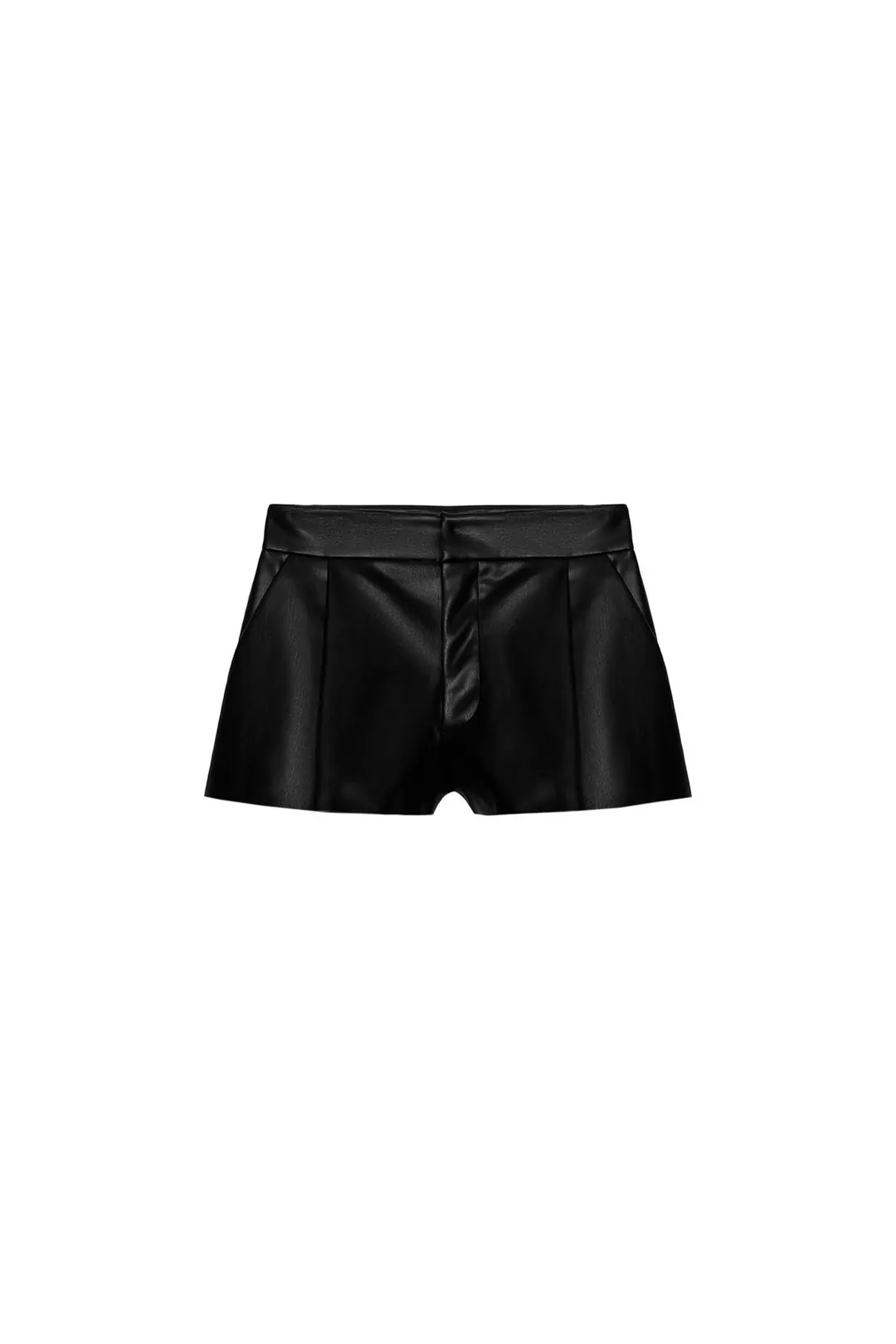 Шорты в складку под кожу, Zara