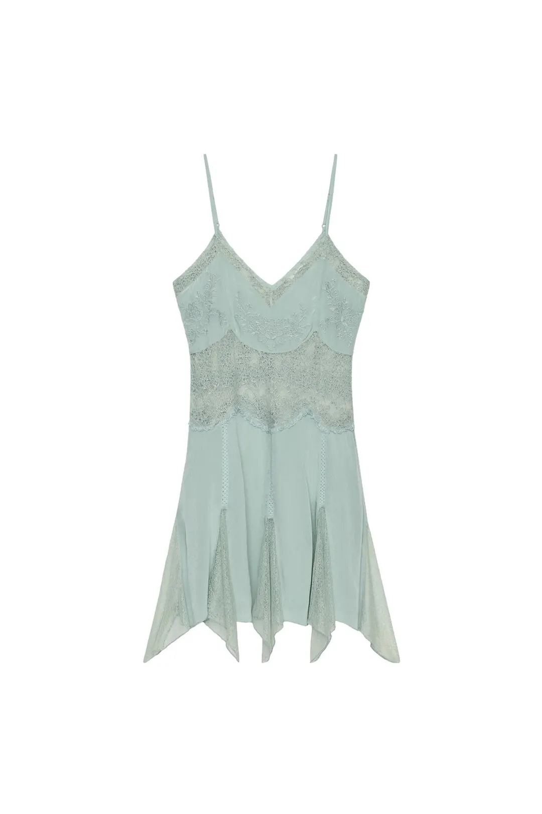 Короткое кружевное платье ZW Collection, Zara