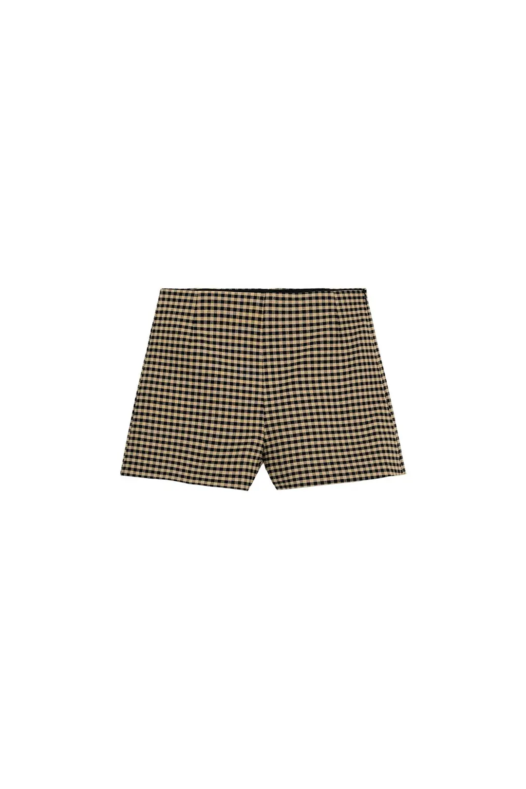 Шорты в клетку с высокой посадкой, Zara