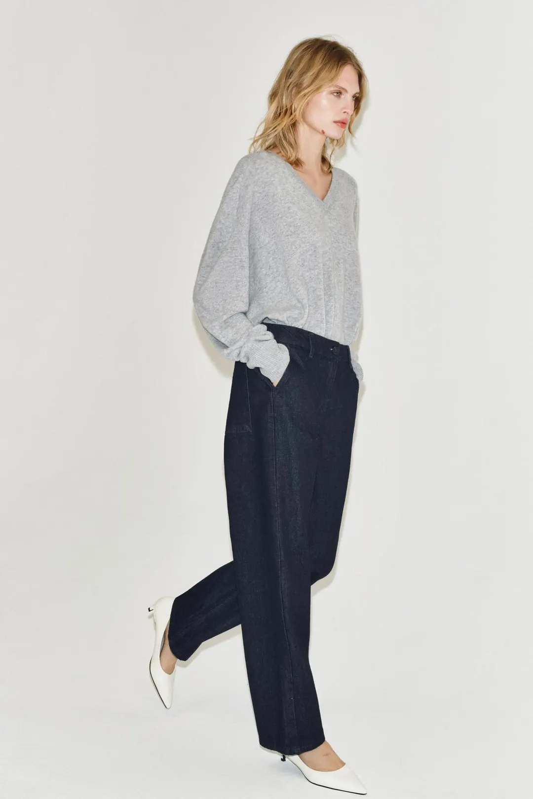 Брюки ZW Collection с эластичным поясом, Zara
