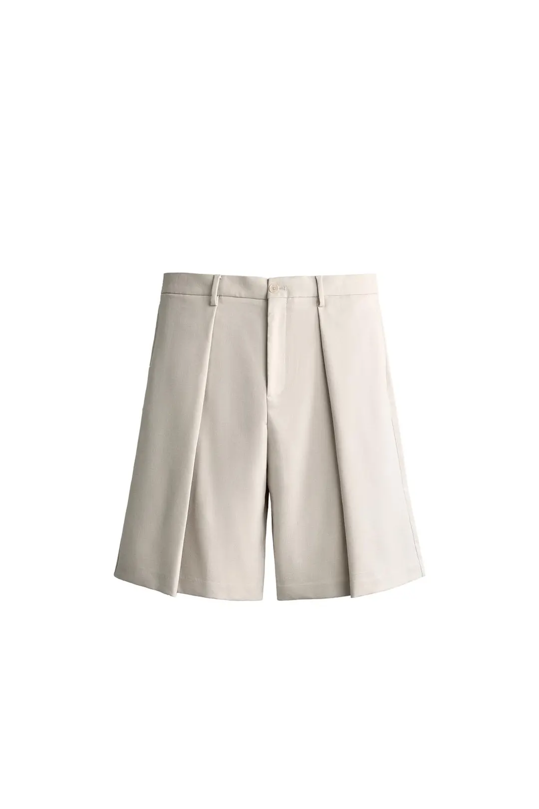 Шорты-бермуды со складками широкого кроя, Zara