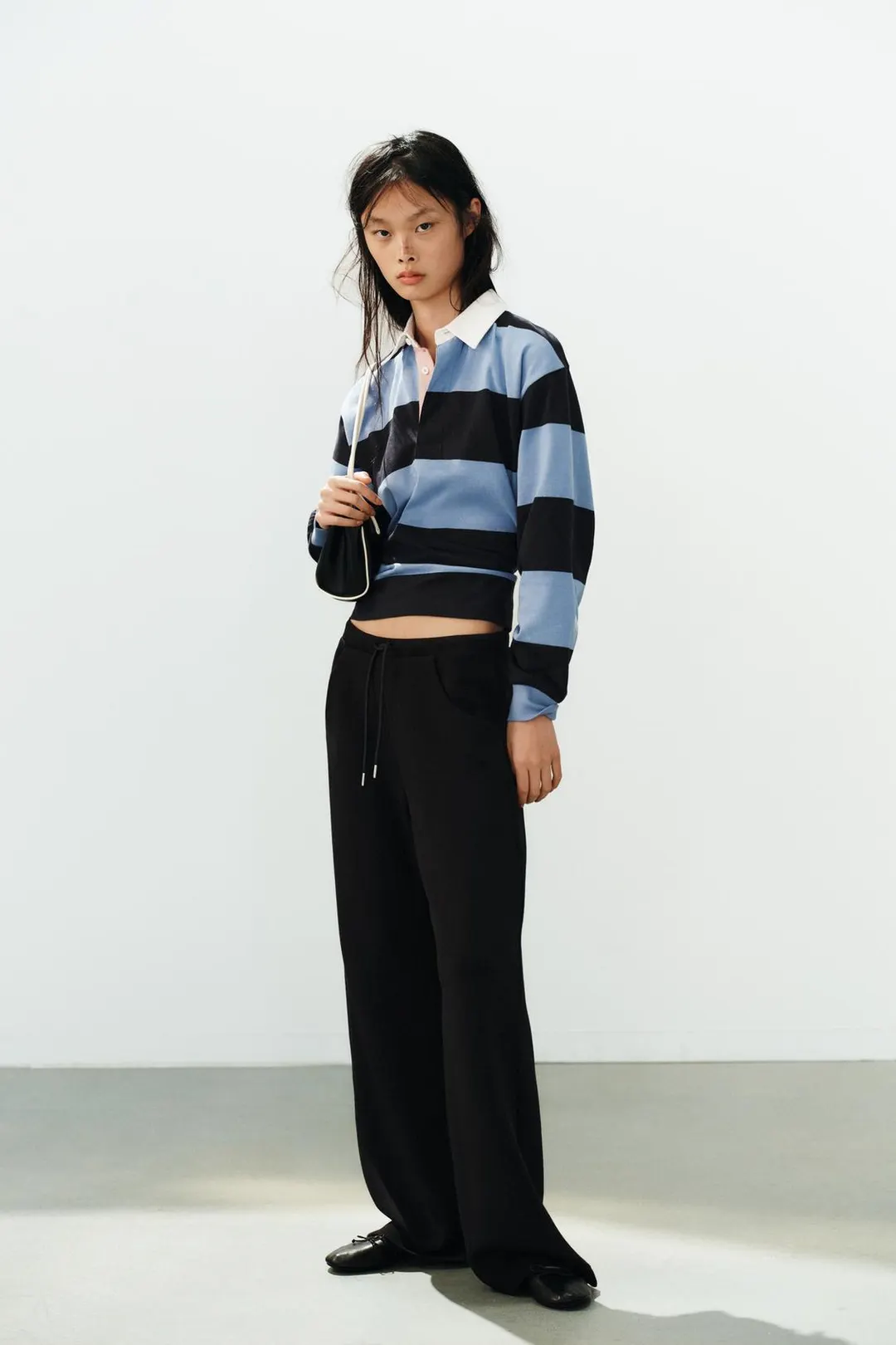 Расклешенные брюки из интерлока, Zara
