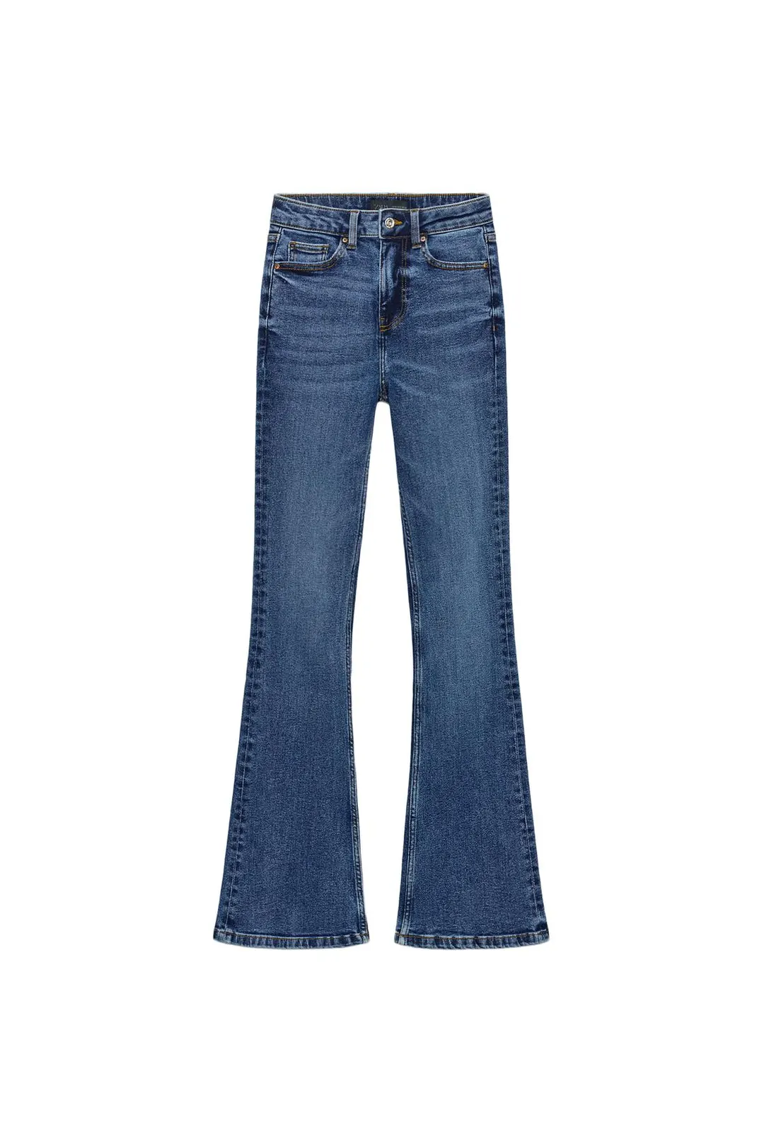 Джинсы клеш с высокой посадкой Z1975, Zara