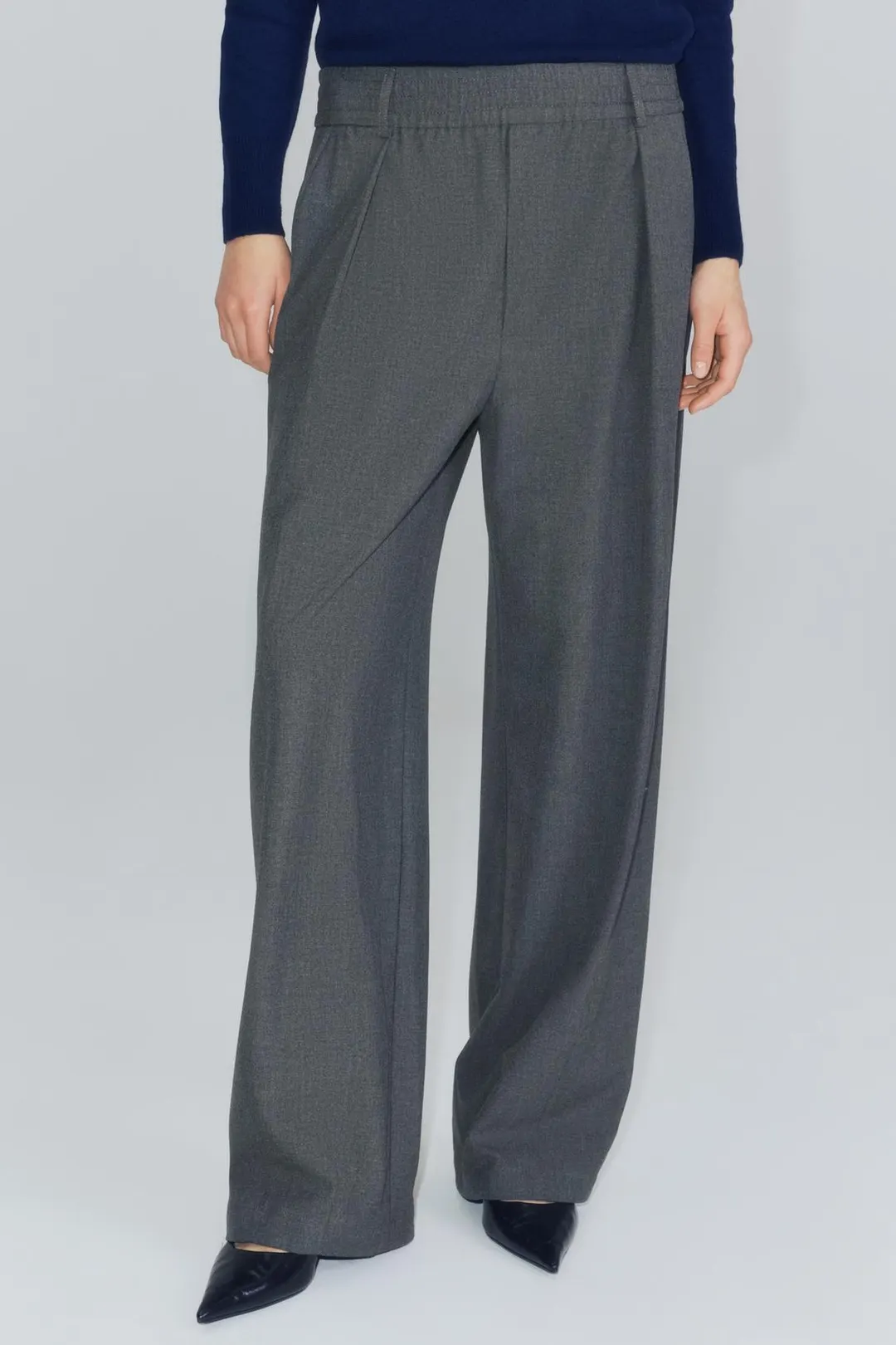 Брюки ZW Collection с эластичным поясом, Zara