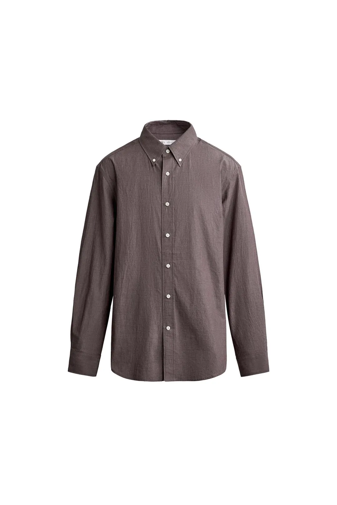 Рубашка прямого кроя из хлопка, Zara