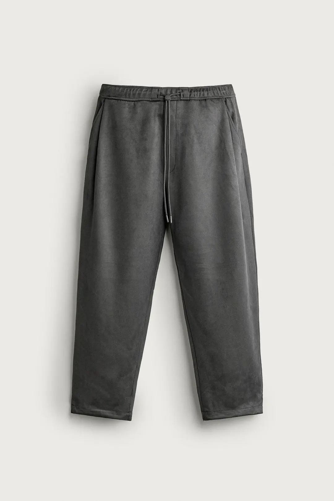 Брюки широкого кроя из искусственной замши, Zara