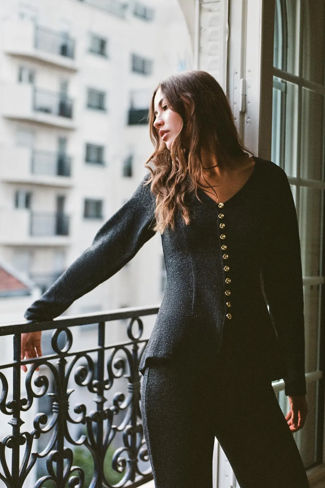 Куртка с баской и пуговицами, Zara