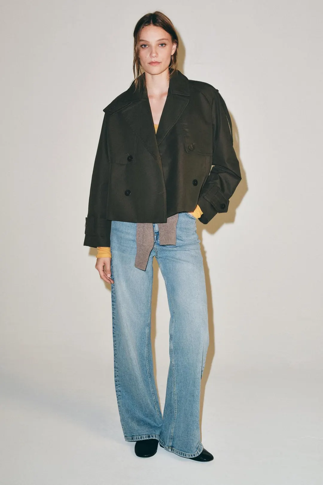 Короткий тренч ZW Collection, Zara