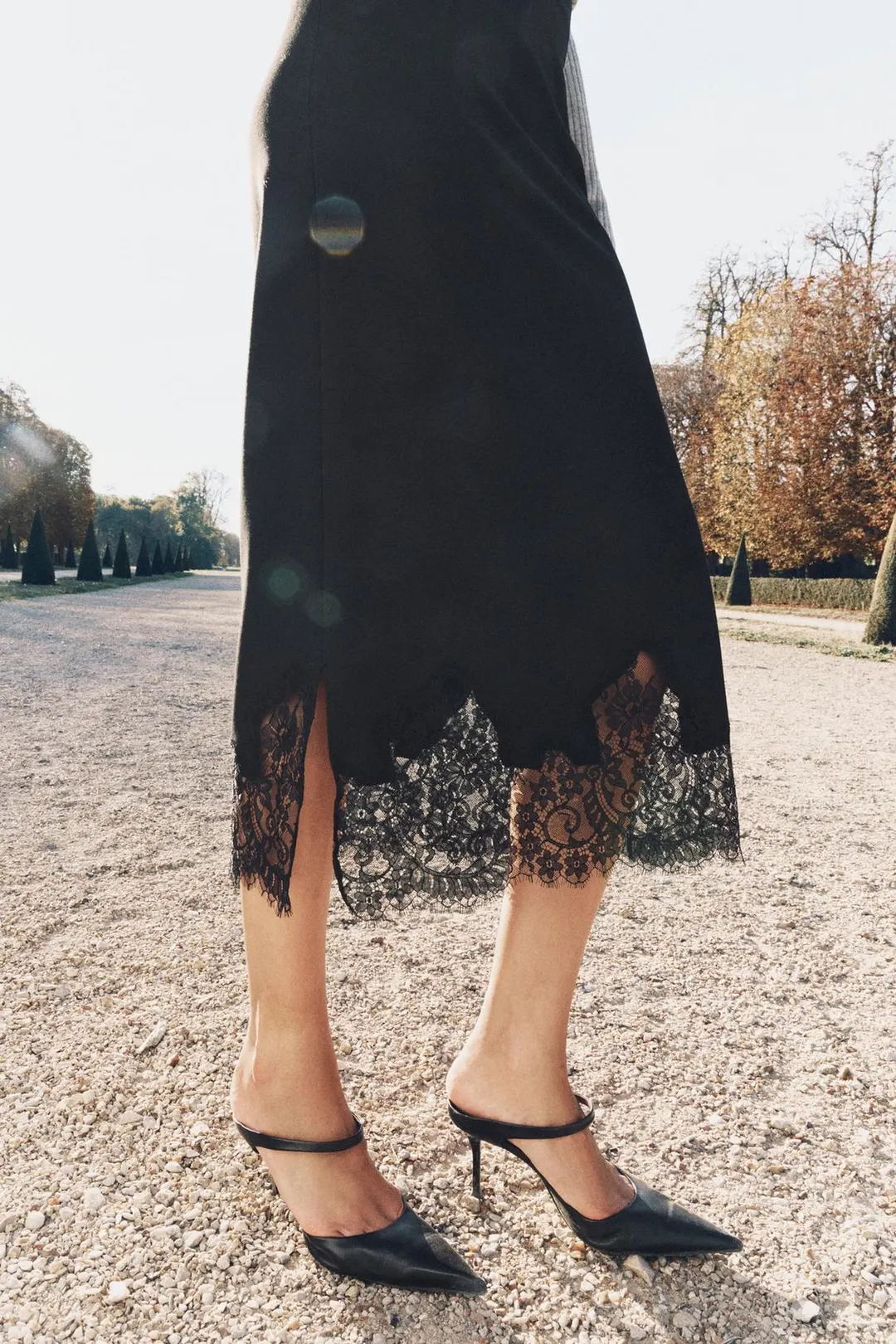 Юбка миди кружевная ZW Collection, Zara