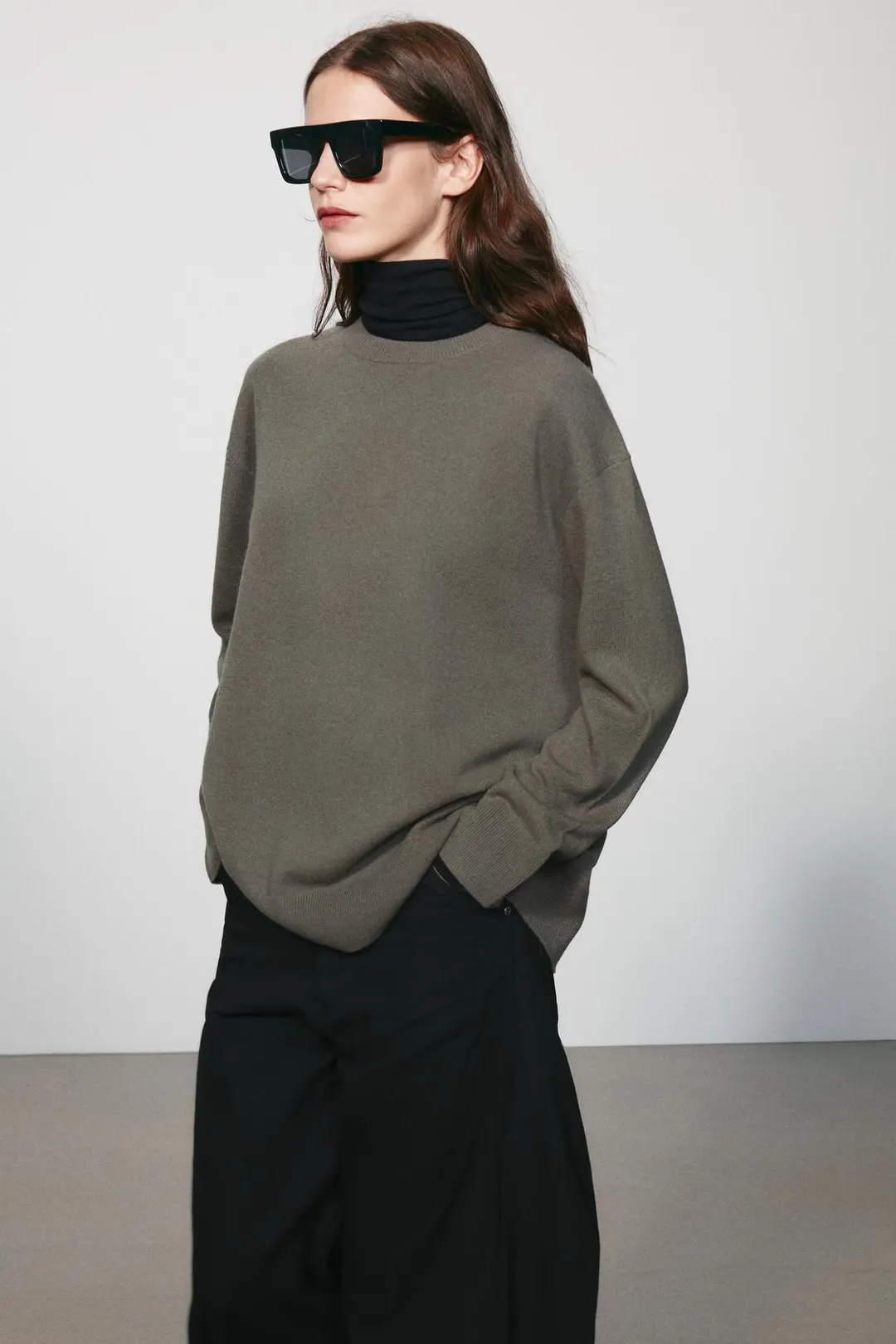 Свитер оверсайз из 100% шерсти, Zara