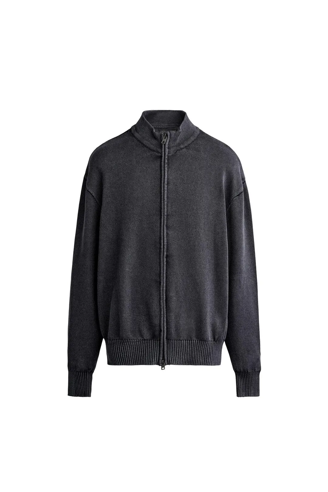 Кардиган на молнии с эффектом стирки, Zara