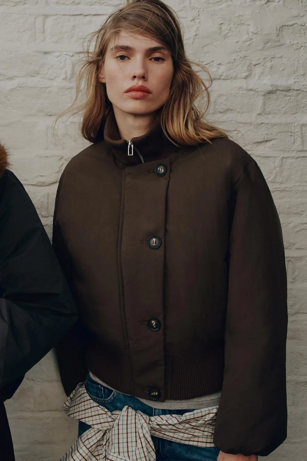 Комбинированный утепленный водоотталкивающий анорак, Zara