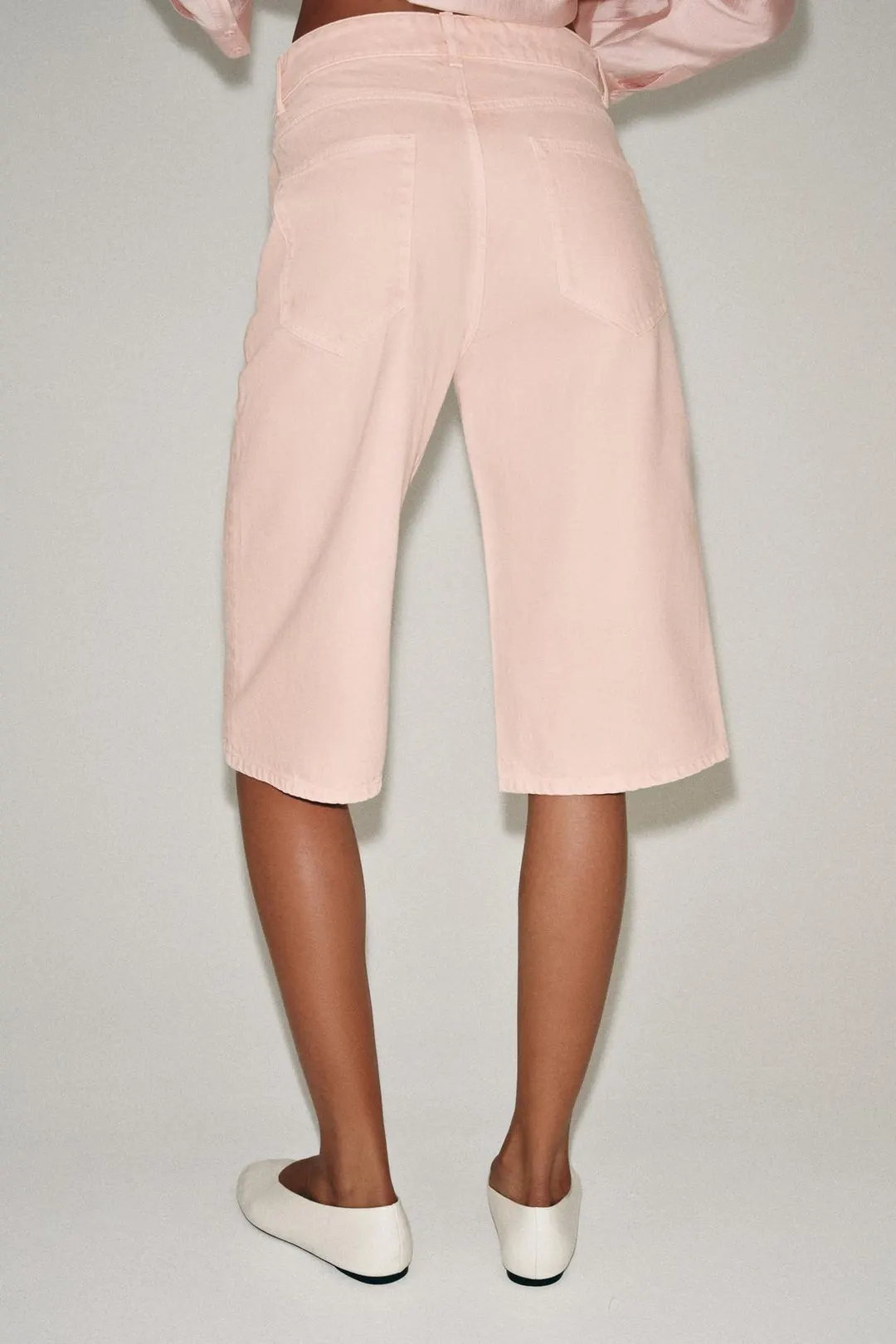Джинсовые бермуды ZW Collection со средней посадкой, Zara