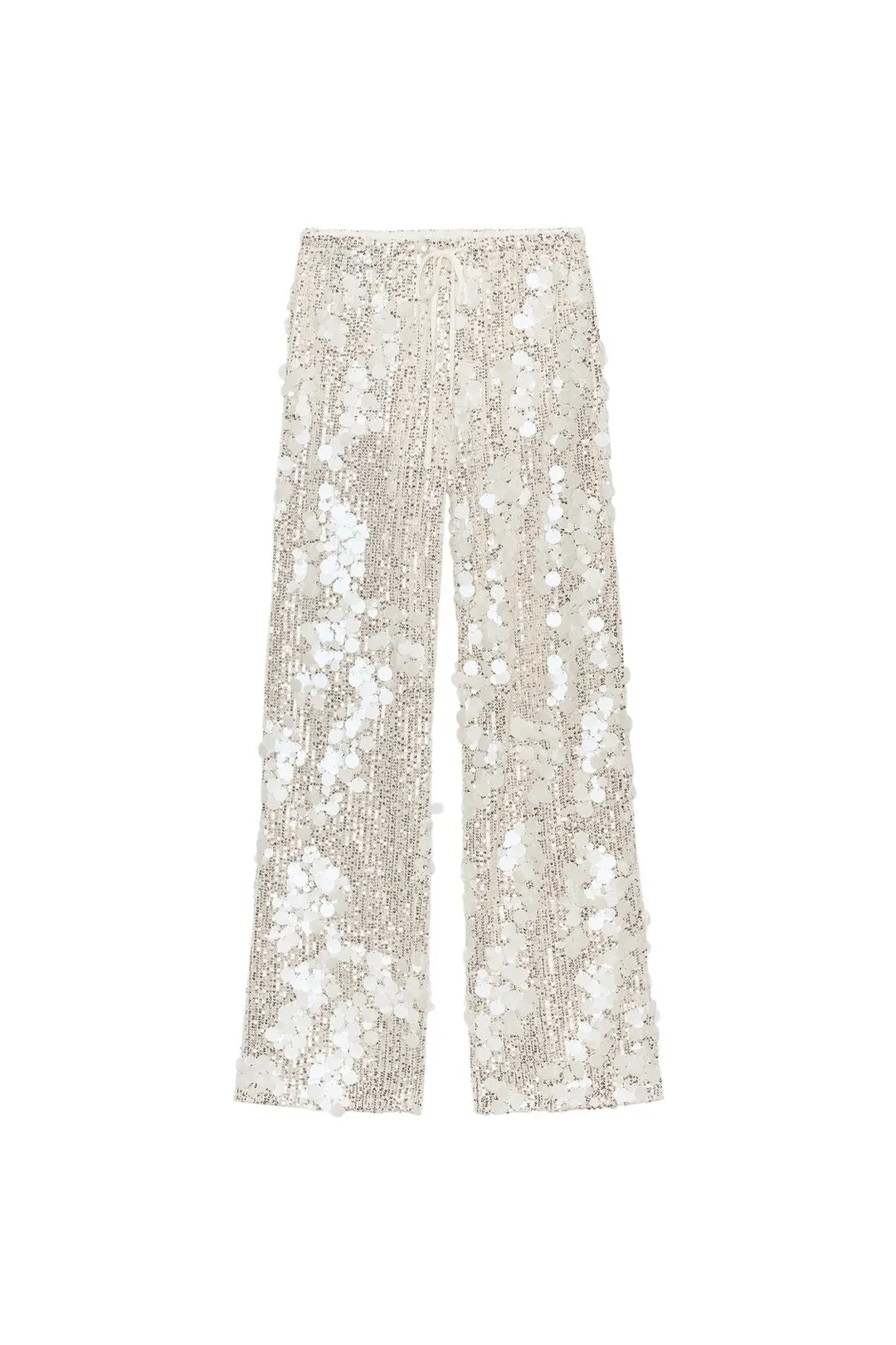 Брюки струящегося кроя с пайетками, Zara