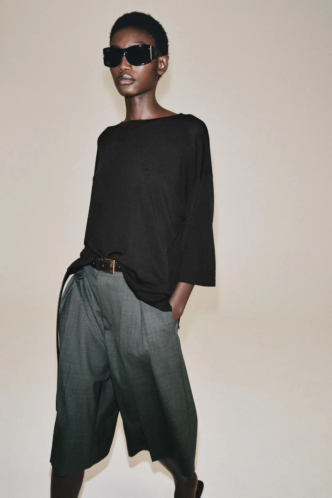 Вязаный топ с рукавами 3/4, Zara
