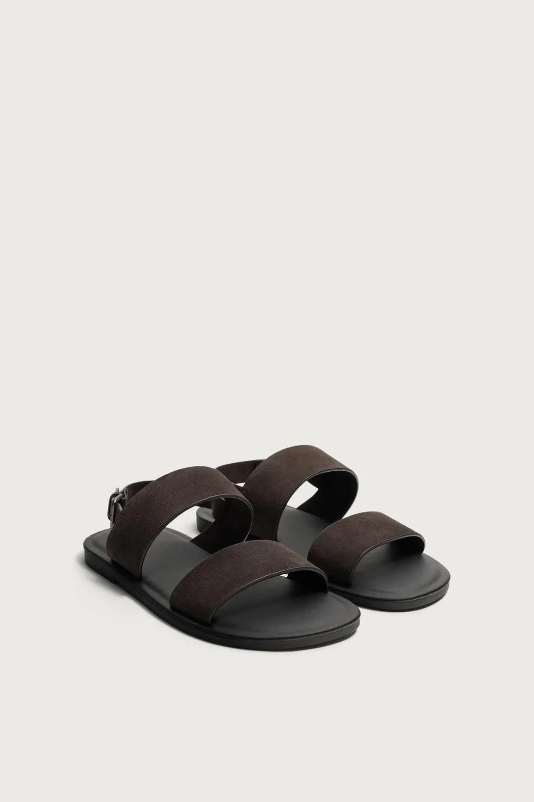 Сандалии из кожи с ремешками, Zara