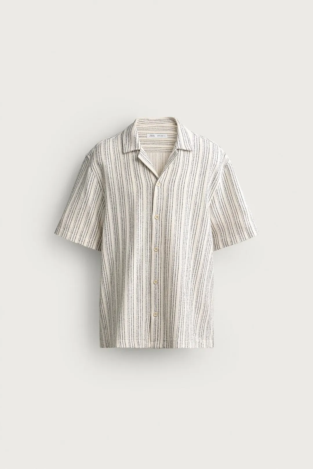 Фактурная рубашка прямого кроя, Zara