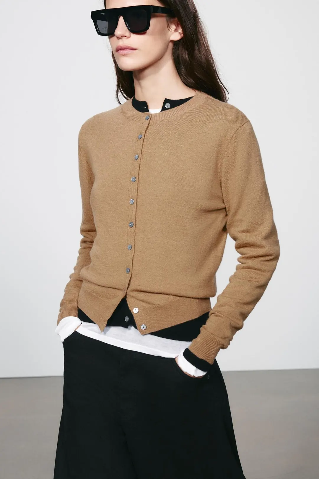 Очень мягкий кардиган из 100% шерсти, Zara