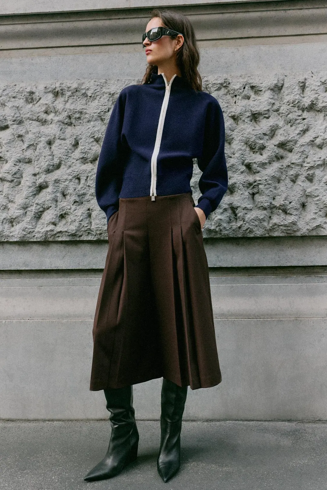 Кардиган на молнии, Zara