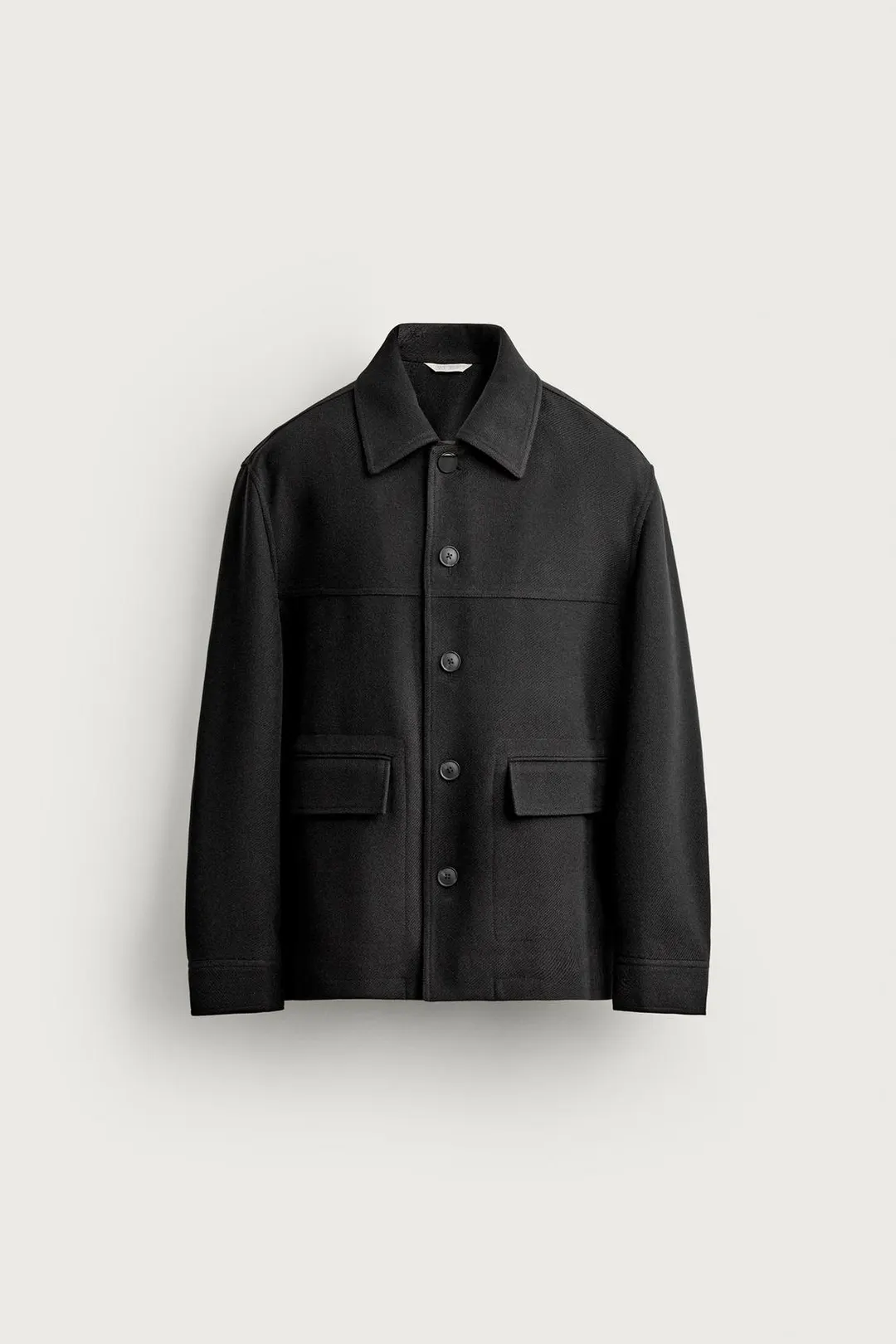 Пальто прямого кроя длиной 3/4 под шерсть, Zara