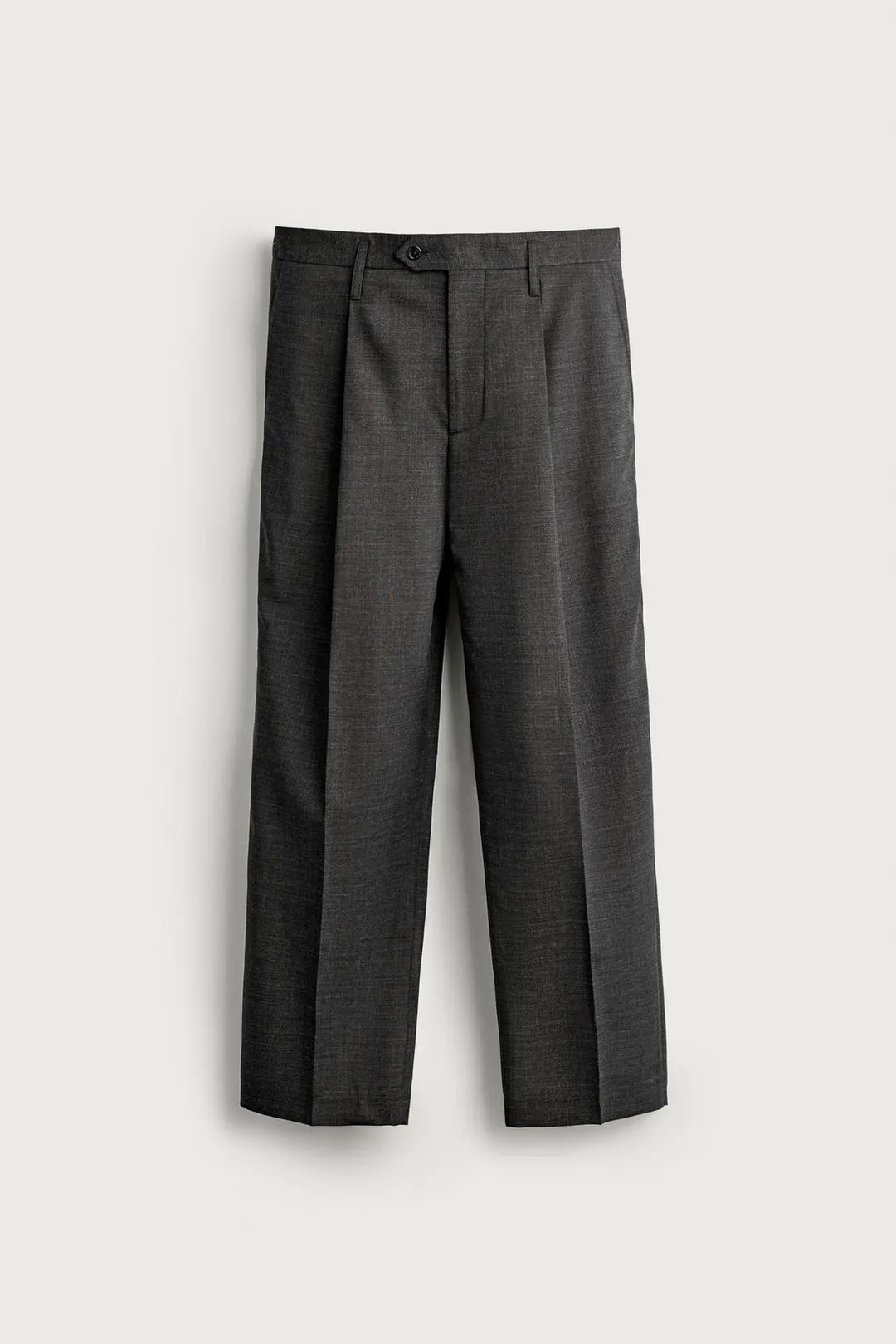 Брюки со складками из 100% шерсти MANTECO®, Zara