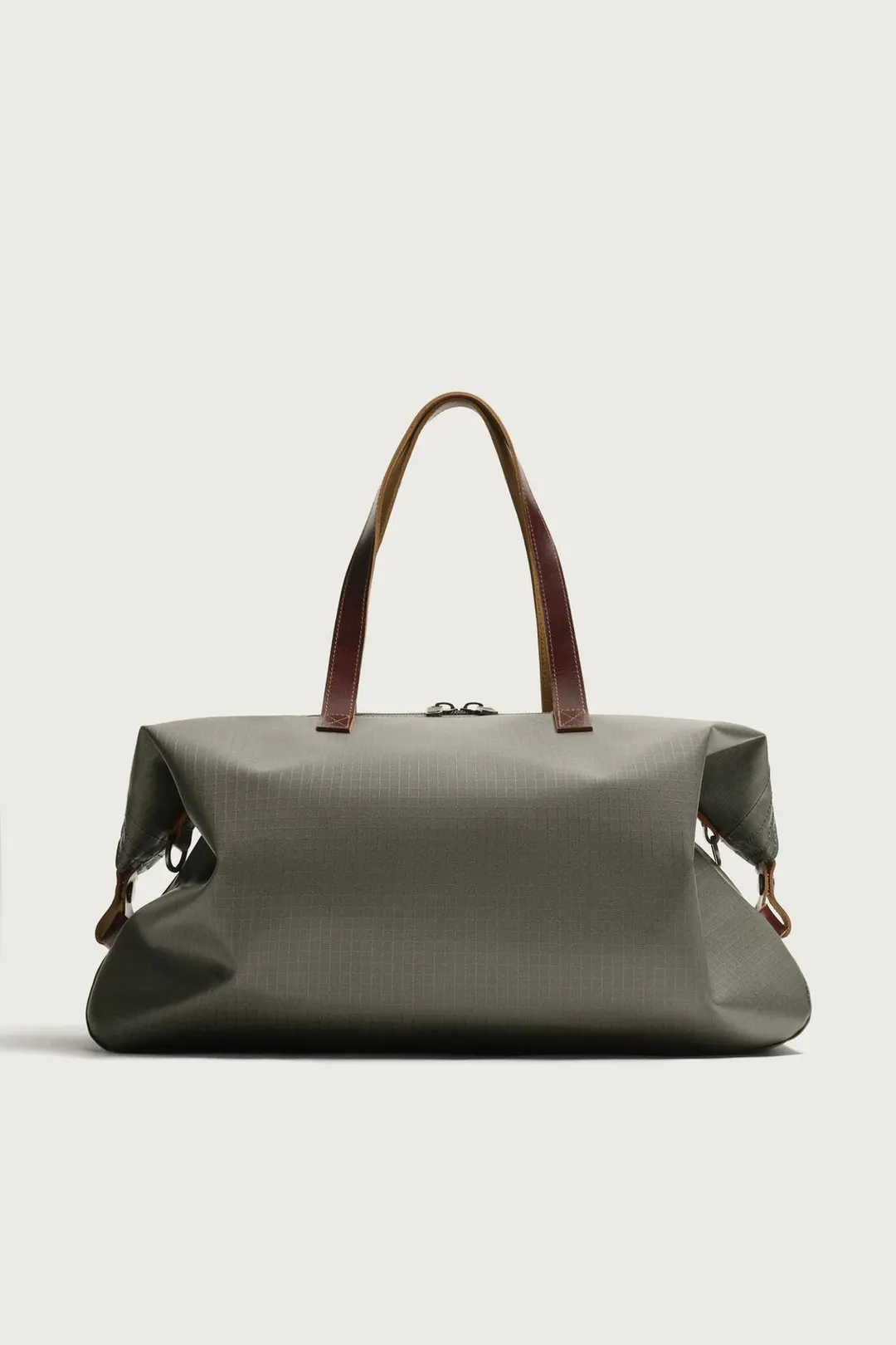Дорожная сумка с кожаной отделкой, Zara