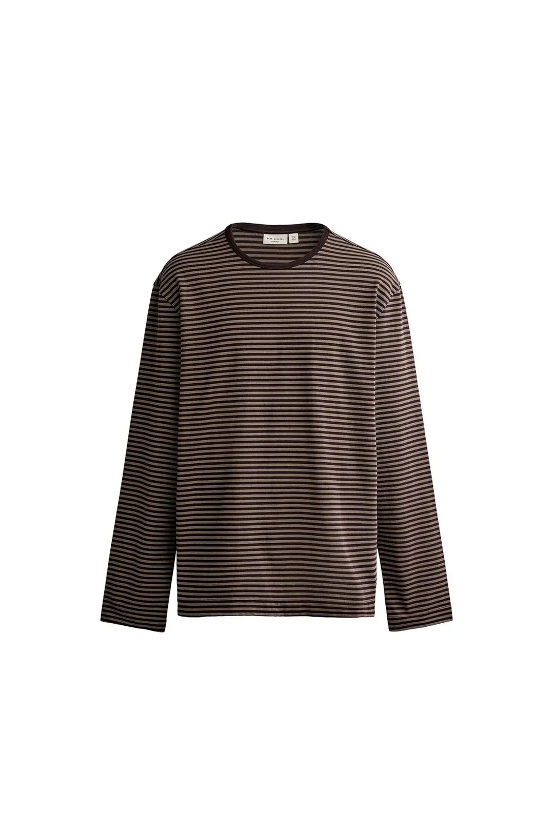 Футболка SUPIMA® в жаккардовую полоску, Zara