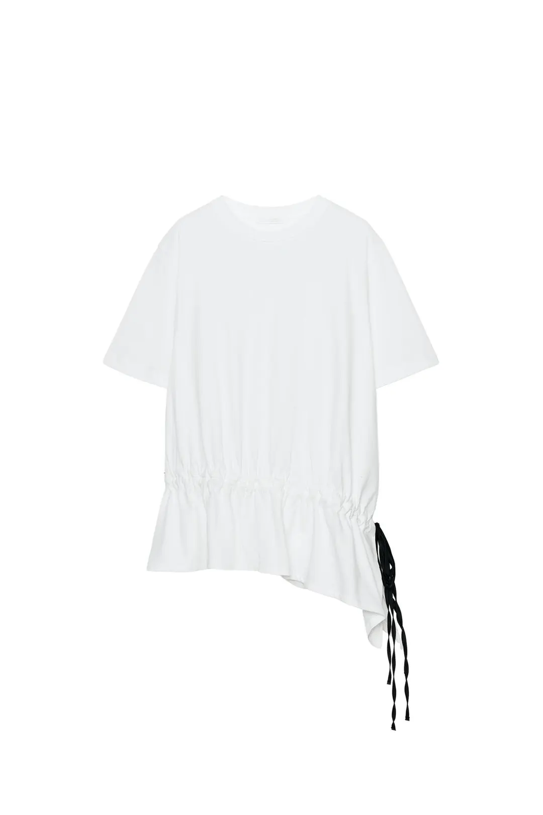 Футболка с контрастной кулиской, Zara