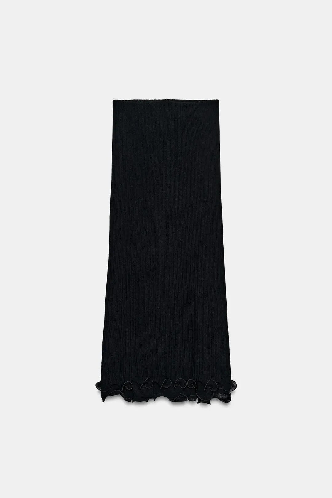 Юбка миди двухслойная вязаная, Zara