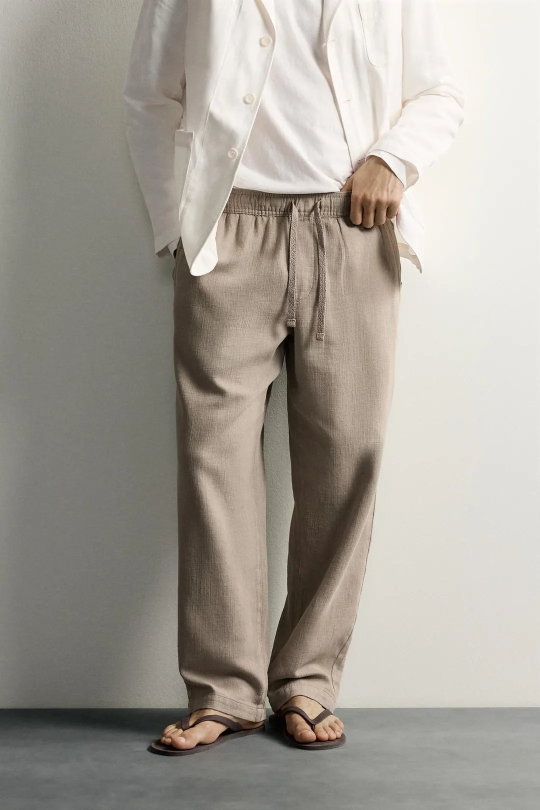 Фактурные брюки свободного кроя, Zara