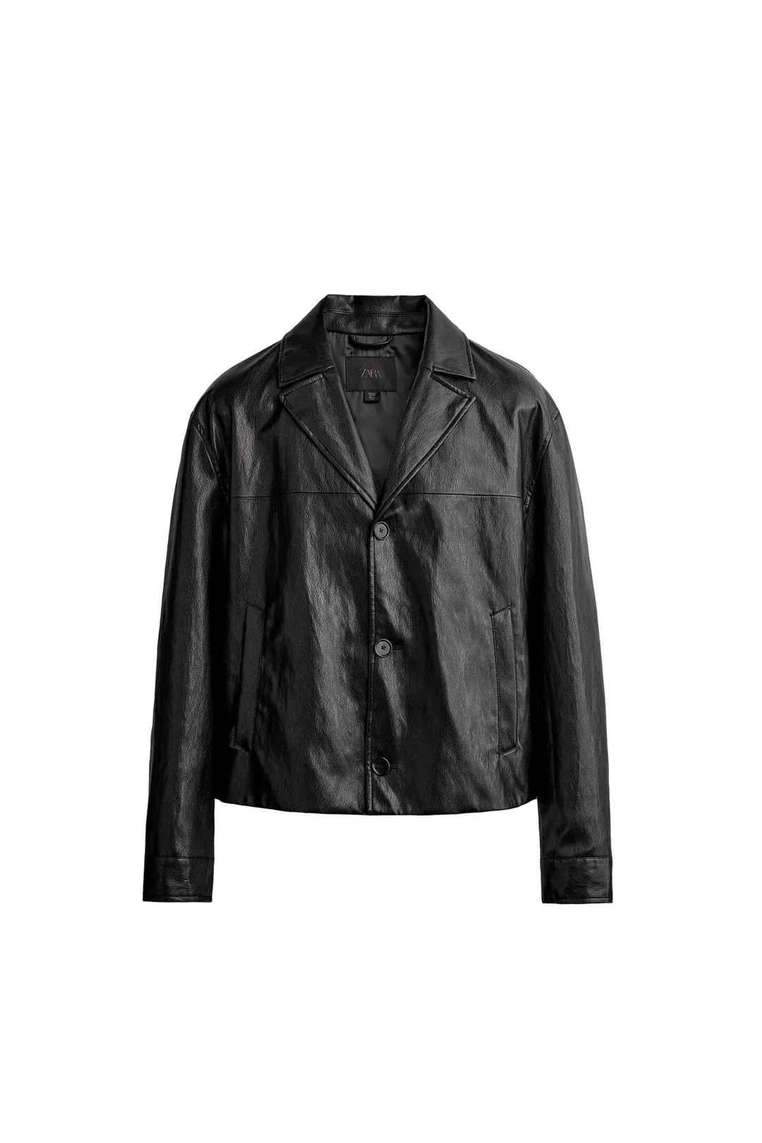 Укороченная куртка под кожу, Zara