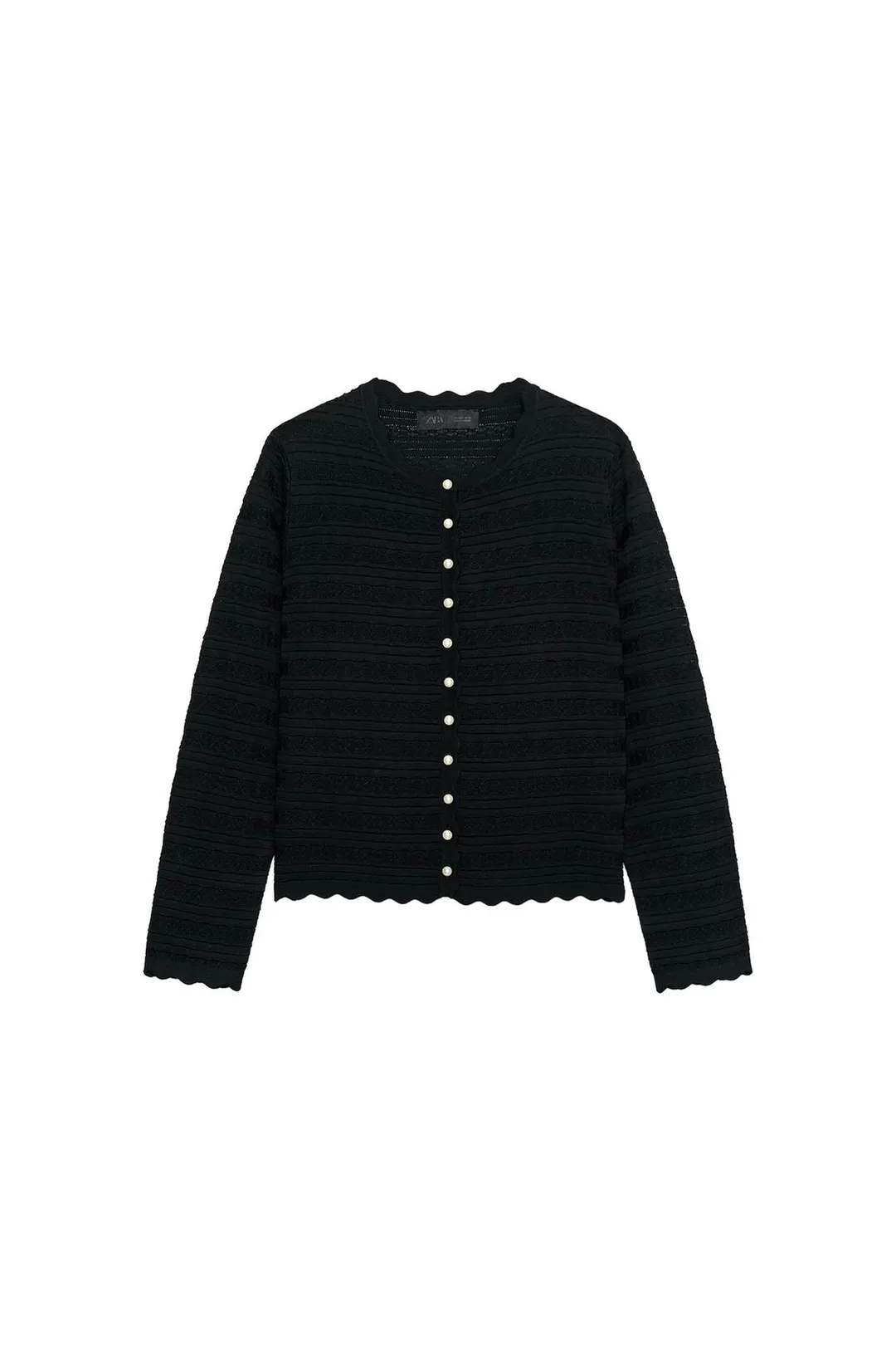Кардиган с пуговицами под жемчуг, Zara