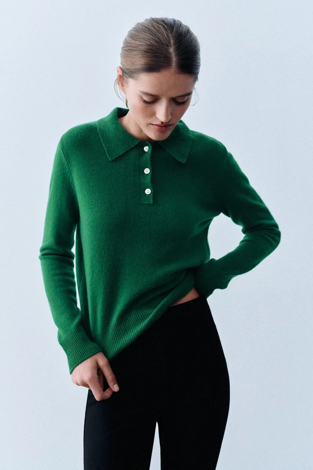 Поло из 100% шерсти, Zara