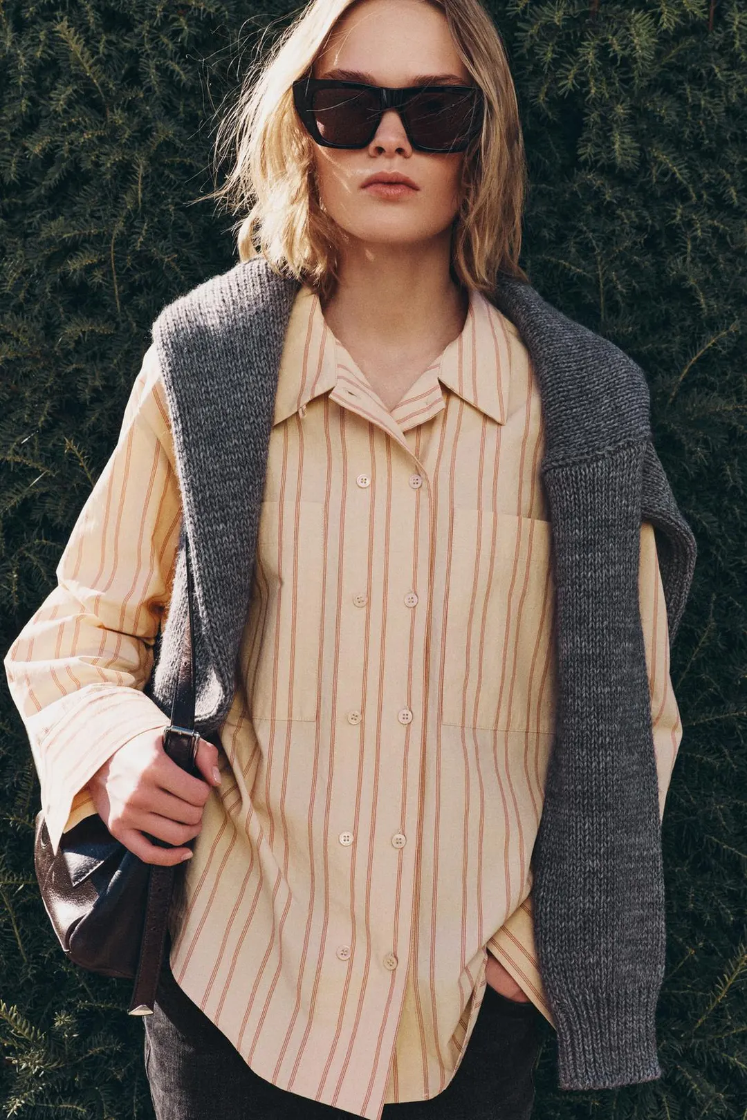 Рубашка в полоску ZW Collection, Zara