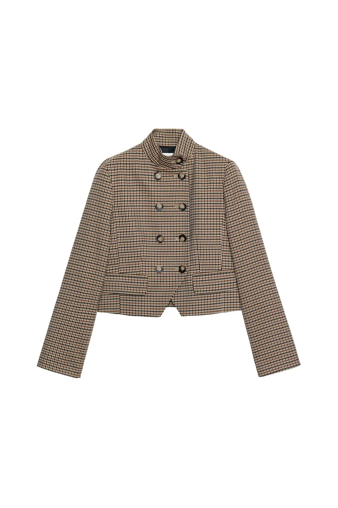 Блейзер укороченный в клетку, Zara