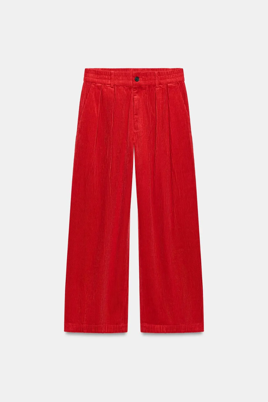 Брюки из эластичного вельвета ZW Collection, Zara