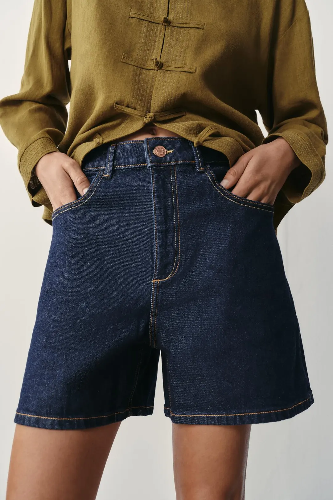 Шорты mom fit Z1975, Zara