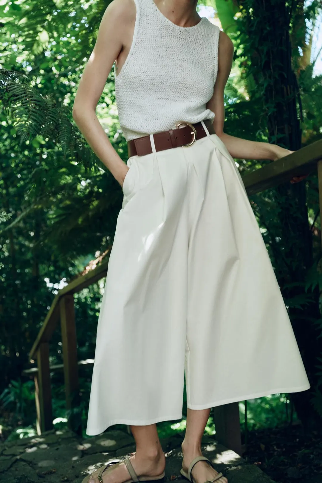 Кюлоты с ремнем, Zara