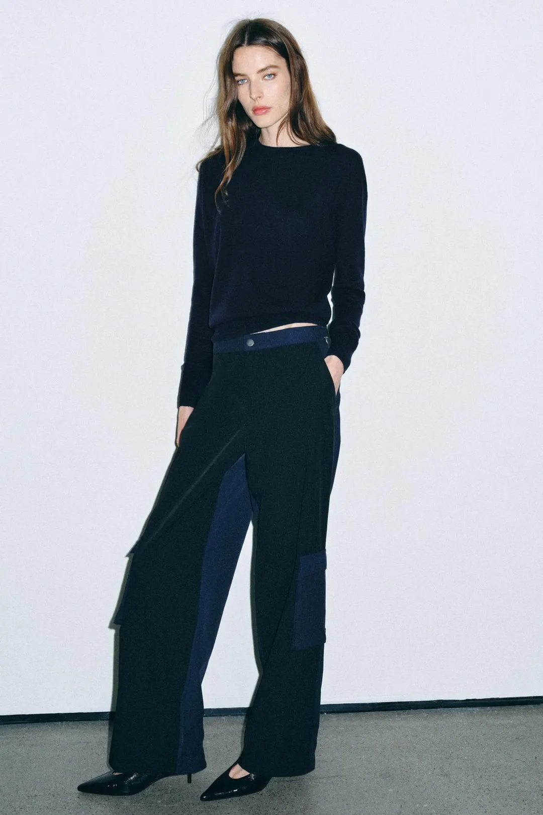Брюки ZW Collection с комбинированными карманами, Zara