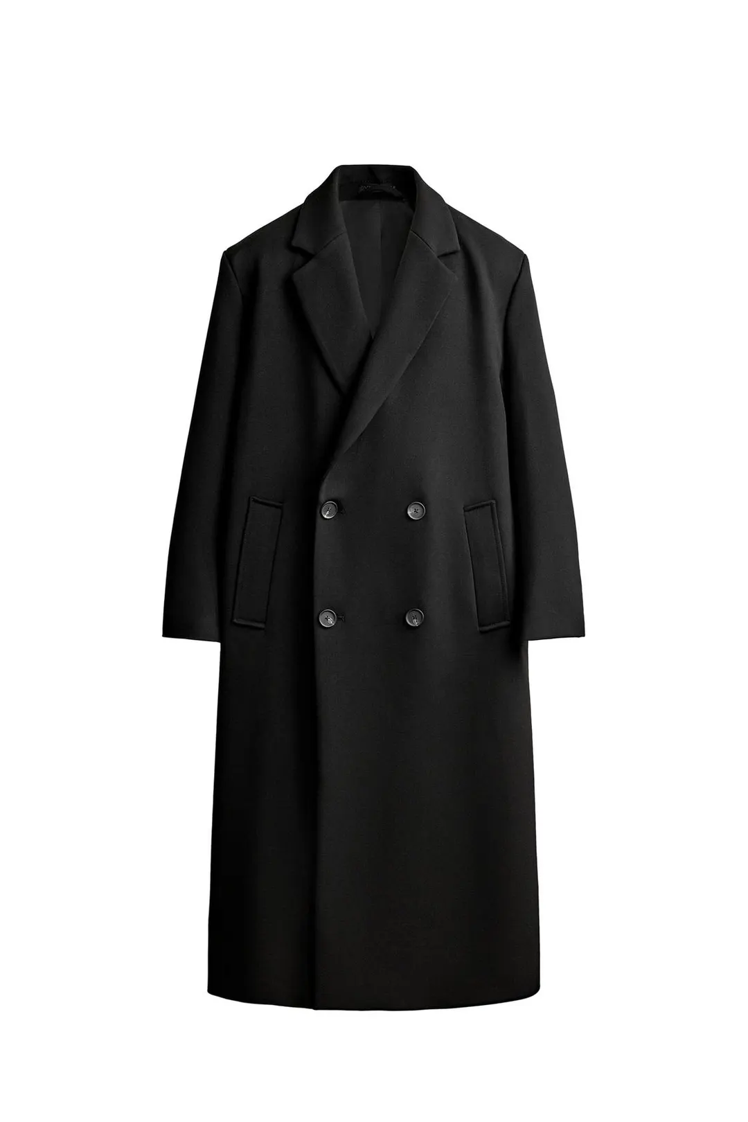 Двубортное пальто оверсайз, Zara