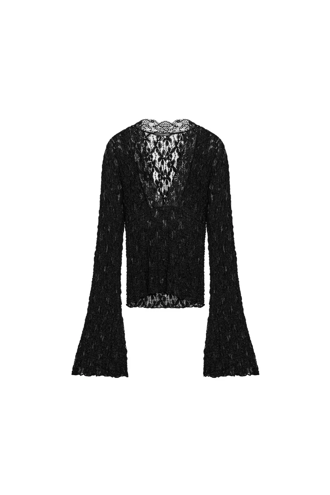 Кружевной топ с рукавами клеш, Zara