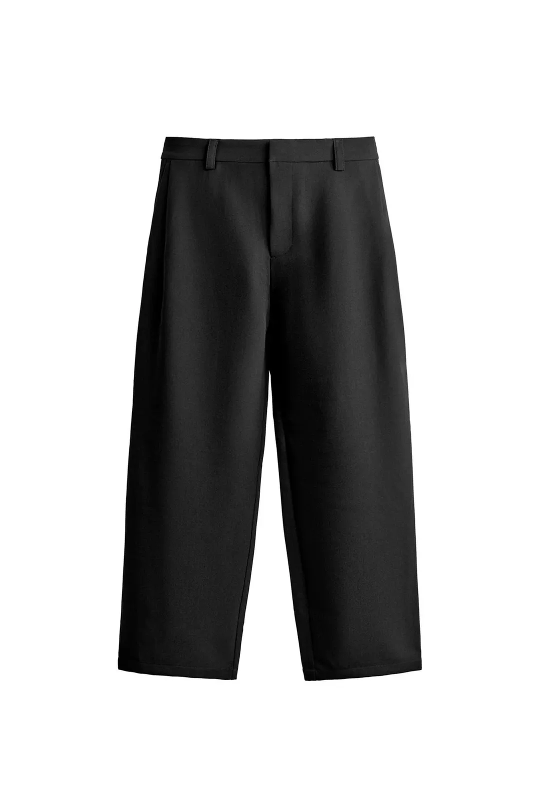 Брюки широкие с боковыми складками, Zara