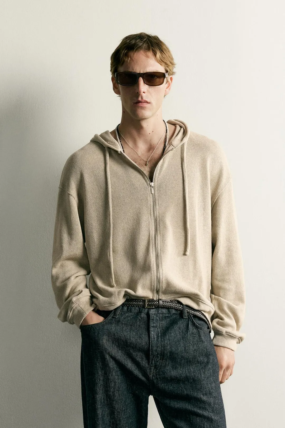Худи вязаное свободного кроя, Zara