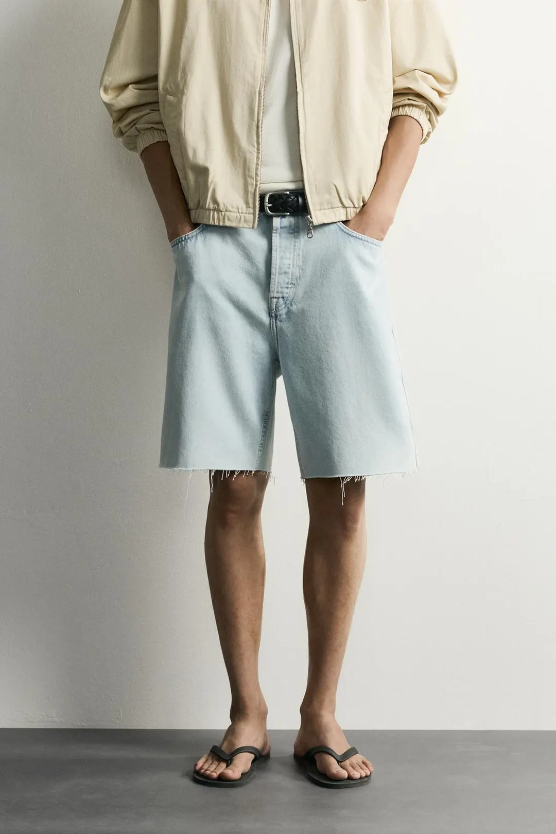 Джинсовые бермуды прямого кроя, Zara