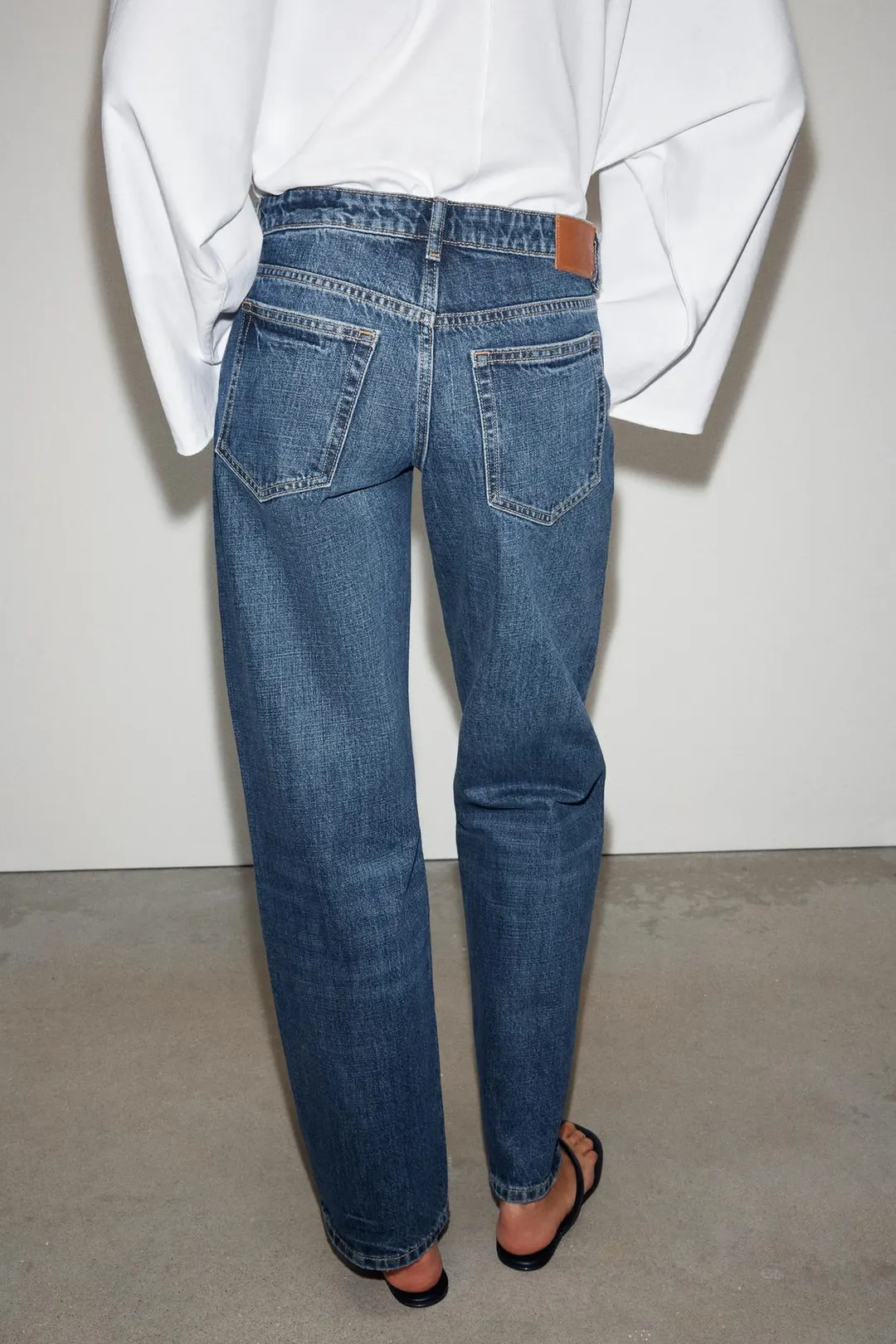Джинсы Z1975 стандартного кроя с низкой посадкой, Zara