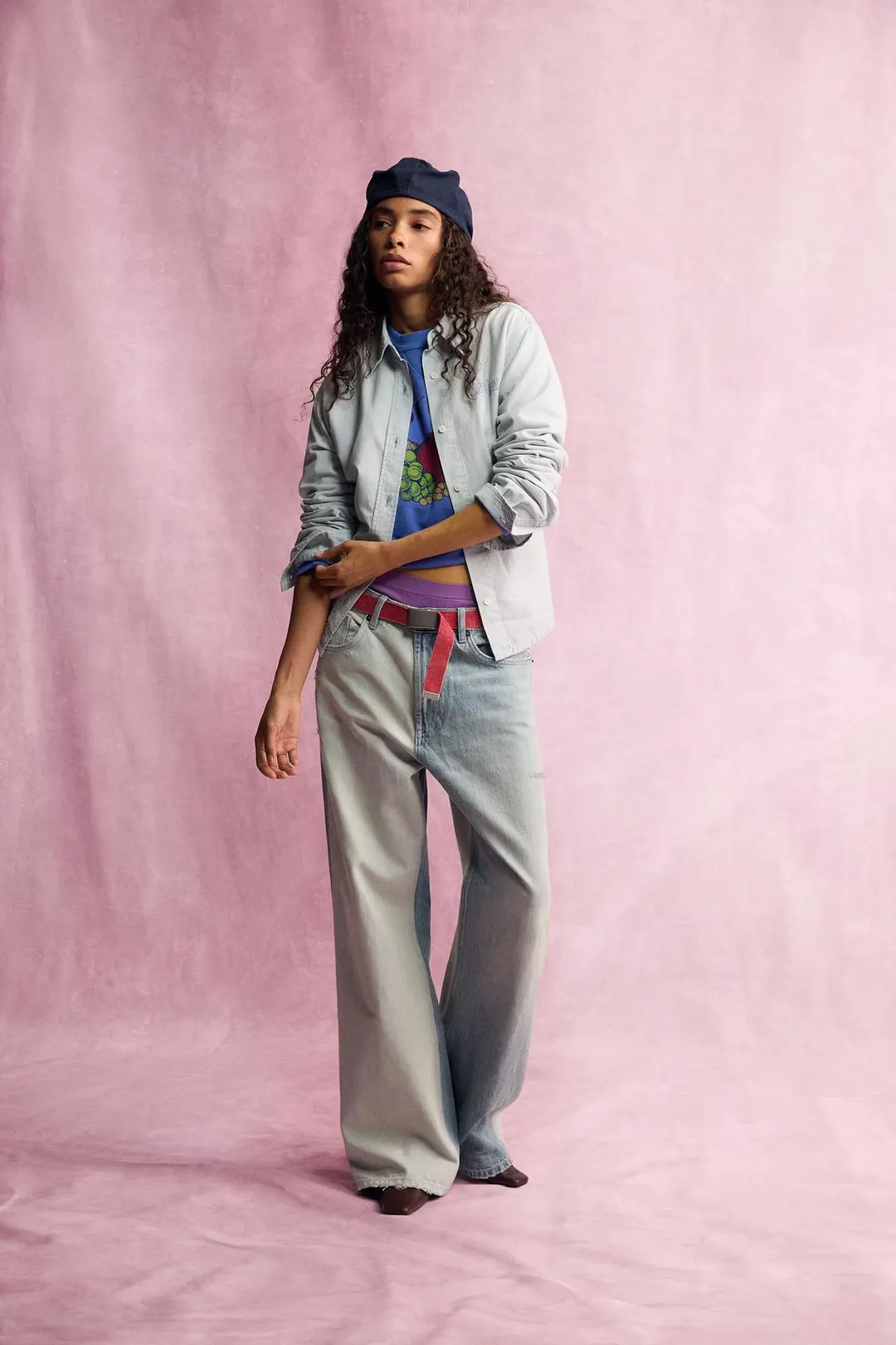 Джинсовая рубашка FRUIT OF THE LOOM™, Zara
